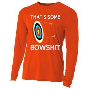 Thats Some Bowshit Archery And Bow Hunting Cooling Performance Long Sleeve Crew