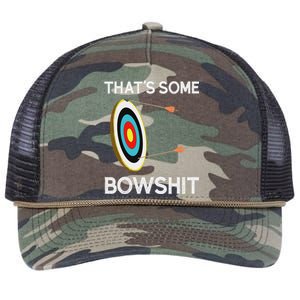 Thats Some Bowshit Archery And Bow Hunting Retro Rope Trucker Hat Cap