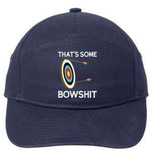 Thats Some Bowshit Archery And Bow Hunting 7-Panel Snapback Hat