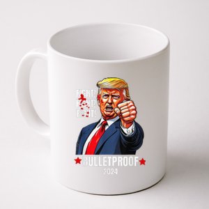 Trump Shot Bulletproof Bloody Ear Bleeding Butler Pa Trump Coffee Mug