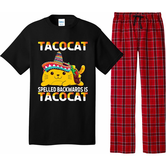 Tacocat Spelled Backward Is Tacocat Mexican party Pajama Set