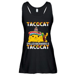 Tacocat Spelled Backward Is Tacocat Mexican party Ladies Essential Flowy Tank