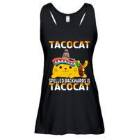 Tacocat Spelled Backward Is Tacocat Mexican party Ladies Essential Flowy Tank