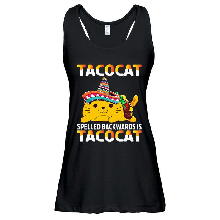 Tacocat Spelled Backward Is Tacocat Mexican party Ladies Essential Flowy Tank