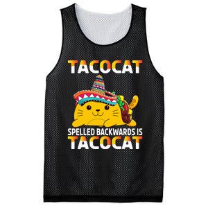 Tacocat Spelled Backward Is Tacocat Mexican party Mesh Reversible Basketball Jersey Tank