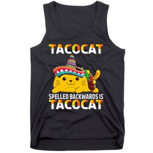 Tacocat Spelled Backward Is Tacocat Mexican party Tank Top