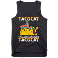 Tacocat Spelled Backward Is Tacocat Mexican party Tank Top