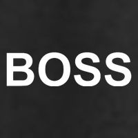 That Says Boss Text Costume Gift 7 Panel Mesh Trucker Snapback Hat