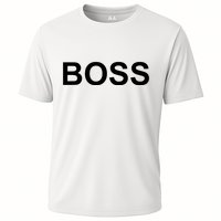 That Says Boss Text Costume Gift Cooling Performance Crew T-Shirt