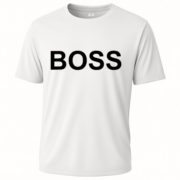 That Says Boss Text Costume Gift Cooling Performance Crew T-Shirt
