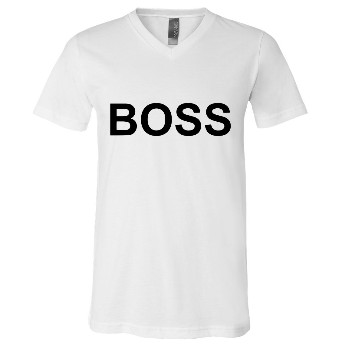 That Says Boss Text Costume Gift V-Neck T-Shirt