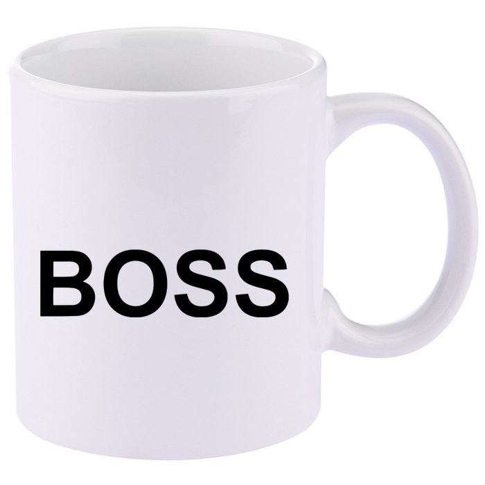 That Says Boss Text Costume Gift 11oz C Handle Ceramic Mug