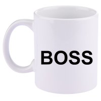 That Says Boss Text Costume Gift 11oz C Handle Ceramic Mug