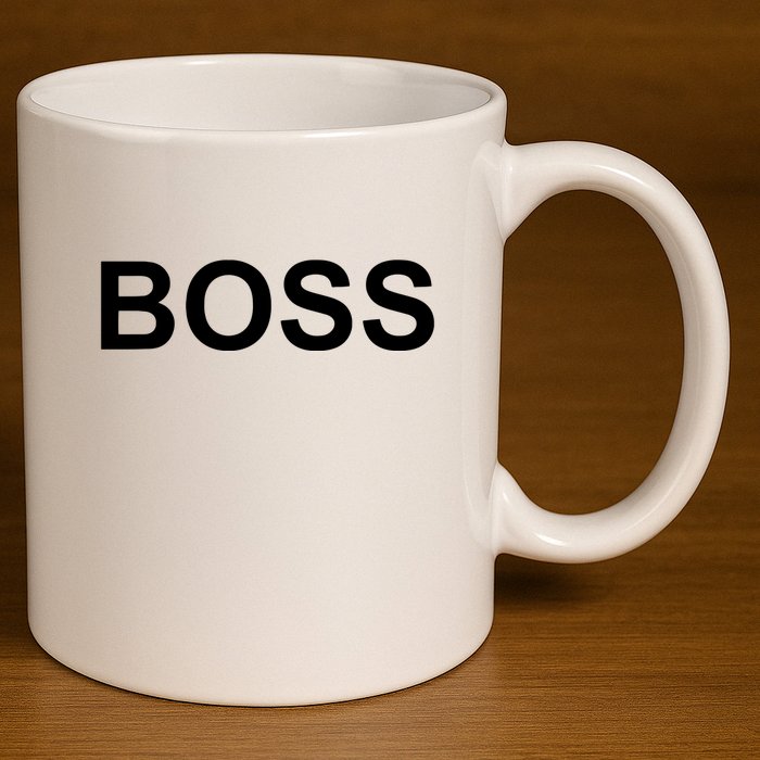 That Says Boss Text Costume Gift 11oz C Handle Ceramic Mug
