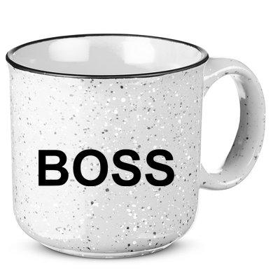 That Says Boss Text Costume Gift 15oz Campfire Ceramic Mug
