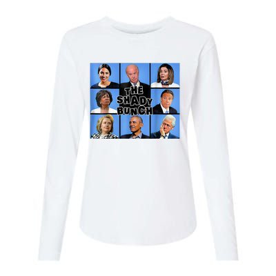 The Shady Bunch Funny Past Presidents Womens Cotton Relaxed Long Sleeve T-Shirt