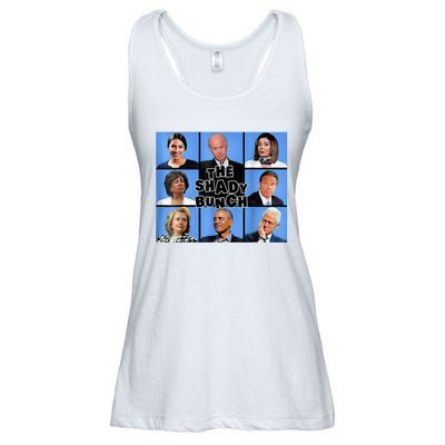 The Shady Bunch Funny Past Presidents Ladies Essential Flowy Tank