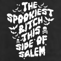 The Spookiest Bitch This Side Of Salem Halloween Cool Comfort Performance Bucket Hat