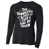 The Spookiest Bitch This Side Of Salem Halloween Cooling Performance Long Sleeve Crew