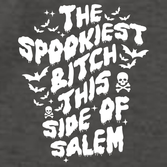 The Spookiest Bitch This Side Of Salem Halloween Vector Backpack