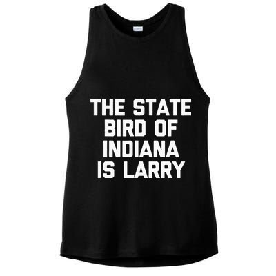 The State Bird Of Indiana Is Larry Funny Basketball Ladies PosiCharge Tri-Blend Wicking Tank