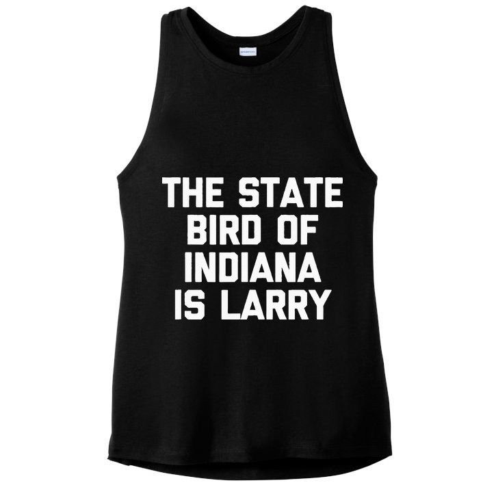 The State Bird Of Indiana Is Larry Funny Basketball Ladies PosiCharge Tri-Blend Wicking Tank