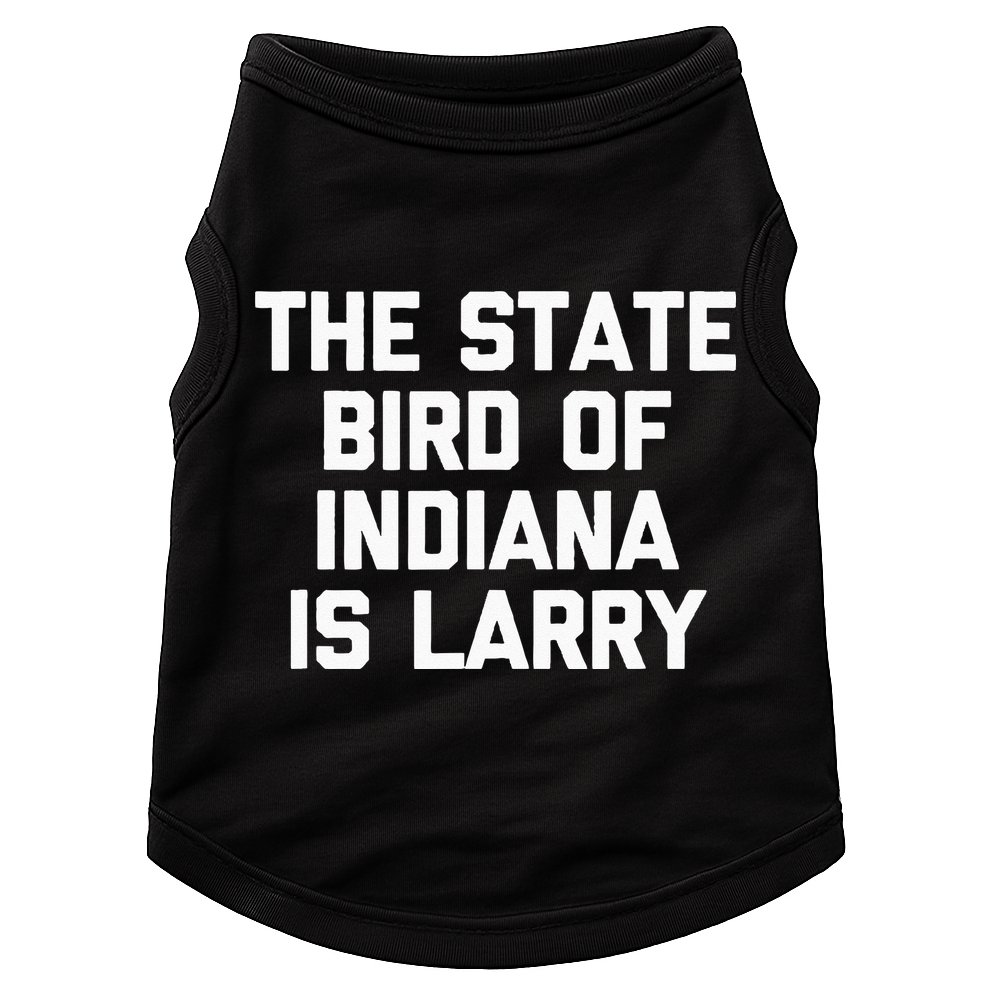 The State Bird Of Indiana Is Larry Funny Basketball Doggie Tank