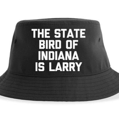 The State Bird Of Indiana Is Larry Funny Basketball Sustainable Bucket Hat