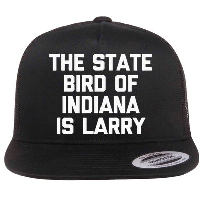 The State Bird Of Indiana Is Larry Funny Basketball Flatbill Hat