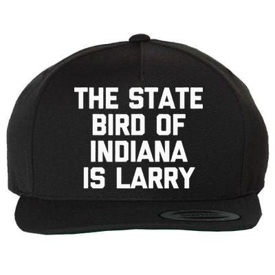 The State Bird Of Indiana Is Larry Funny Basketball Wool Snapback Cap