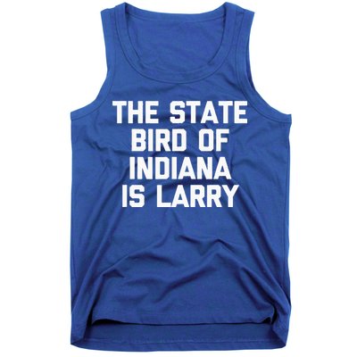 The State Bird Of Indiana Is Larry Funny Basketball Tank Top