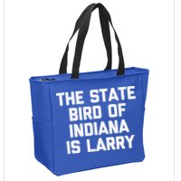 The State Bird Of Indiana Is Larry Funny Basketball Zip Tote Bag