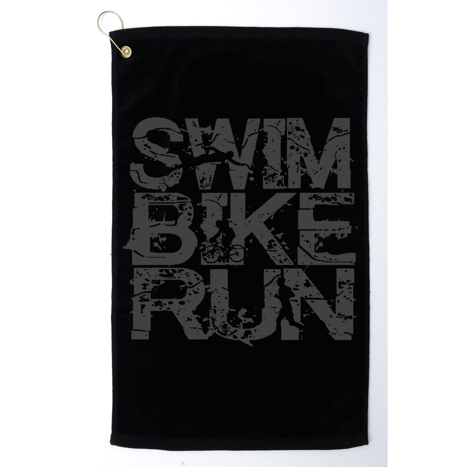 Triathlon Swim Bike Run Triathlete Golf Towel