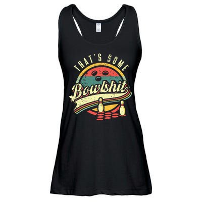 Thats Some Bowlshit Bowling Pun Bowler Ladies Essential Flowy Tank