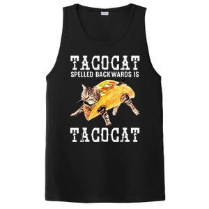 Tacocat Spelled Backward Is Taco Cat Funny Cinco De Mayo PosiCharge Competitor Tank