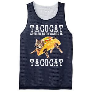 Tacocat Spelled Backward Is Taco Cat Funny Cinco De Mayo Mesh Reversible Basketball Jersey Tank