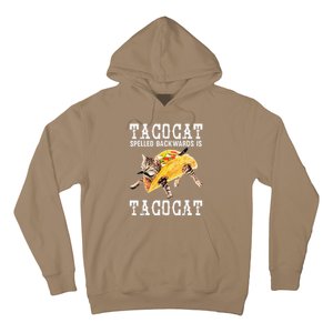 Tacocat Spelled Backward Is Taco Cat Funny Cinco De Mayo Hoodie