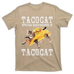 Tacocat Spelled Backward Is Taco Cat Funny Cinco De Mayo T-Shirt