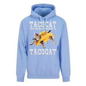 Tacocat Spelled Backward Is Taco Cat Funny Cinco De Mayo Unisex Surf Hoodie