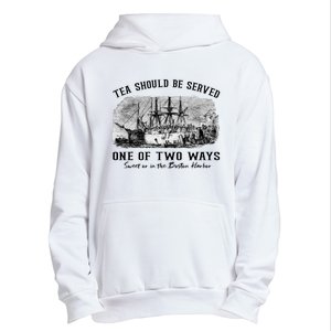 Tea Should Be Served One Of Two Ways Boston Party Urban Pullover Hoodie