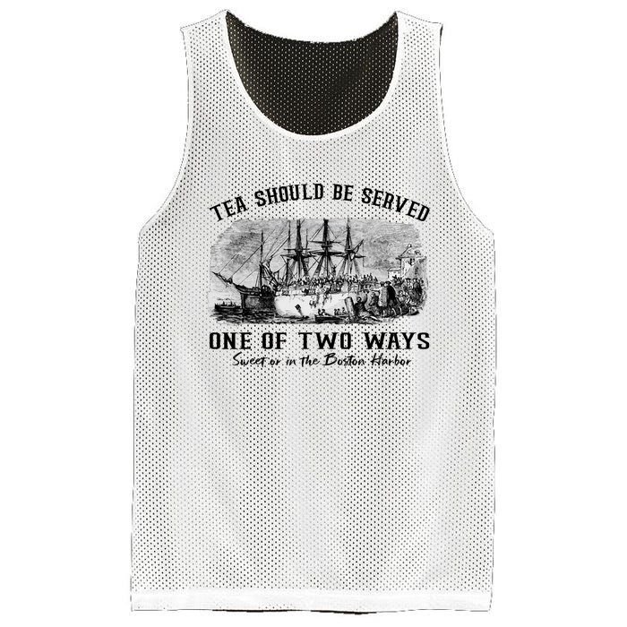 Tea Should Be Served One Of Two Ways Boston Party Mesh Reversible Basketball Jersey Tank