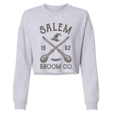 The Salem Broom Company Halloween Outfit Witch Gift Cropped Pullover Crew