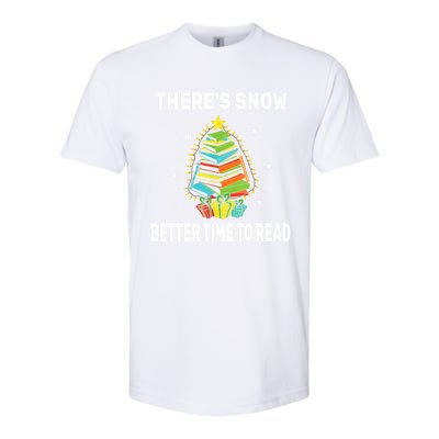 ThereS Snow Better Time To Read Funny Christmas Reader Softstyle CVC T-Shirt