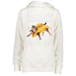 Tacocat Spelled Backward Is Taco Cat Womens Funnel Neck Pullover Hood