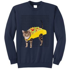 Tacocat Spelled Backwards Is Tacocat Funny Taco Cat Sweatshirt