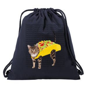 Tacocat Spelled Backwards Is Tacocat Funny Taco Cat Drawstring Bag