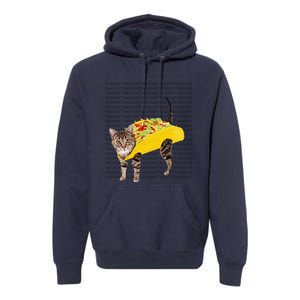 Tacocat Spelled Backwards Is Tacocat Funny Taco Cat Premium Hoodie