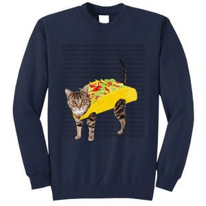 Tacocat Spelled Backwards Is Tacocat Funny Taco Cat Tall Sweatshirt