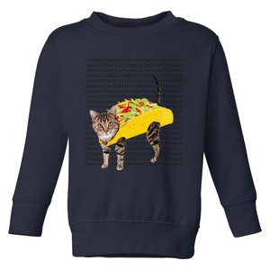 Tacocat Spelled Backwards Is Tacocat Funny Taco Cat Toddler Sweatshirt