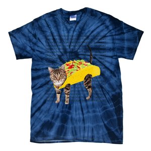 Tacocat Spelled Backwards Is Tacocat Funny Taco Cat Tie-Dye T-Shirt